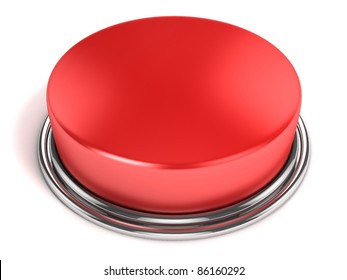 Red Button Isolated