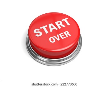 A Red Button With The Word Start Over On It