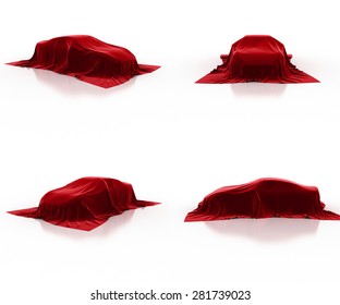 Red Car Covered Cloth