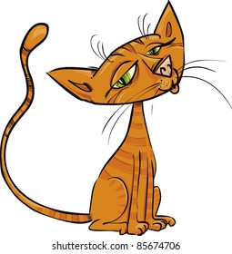 Red Cat Cartoon Illustration Stock Illustration 85674706 | Shutterstock