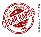 Red Cedar Rapids with white background, 3D rendering