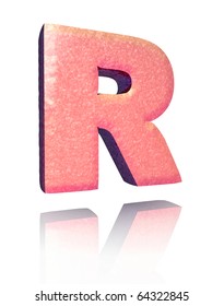 Red character with reflection