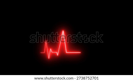 Red chart. Pulse graphic. Abstract red neon heartbeat signal icon background. Heartbeat line icon. ECG cardiogram oscilloscope. Heart beat cardiogram. Heartbeat line showing. 
