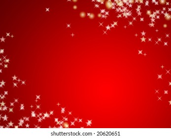 Red Christmas Background Stars Twinkles Stock Illustration 20620651 ...