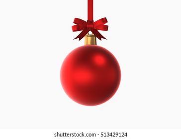 Similar Images, Stock Photos & Vectors of Christmas red balls baubles ...