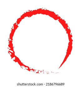 Red Circle Pen Drawing Highlight Hand Stock Illustration 2186796689 ...