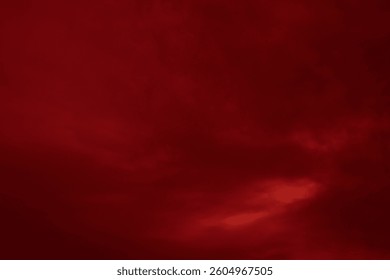Red cloud texture background. Blurred photo of red sky with clouds. Photo can be used for galaxy space, New Year, Christmas and all celebrations backgrounds.
