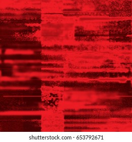 Red computer glitch texture