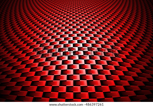 red curve carbon\
fiber on the black shadow. car accessories.  background and\
texture. 3d\
illustration.