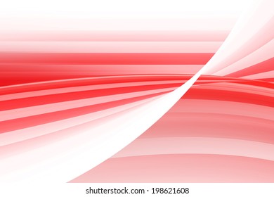 Red Curved Abstract Background