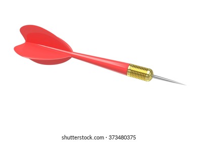 Red Dart Isolated On White Stock Illustration 373480375 | Shutterstock