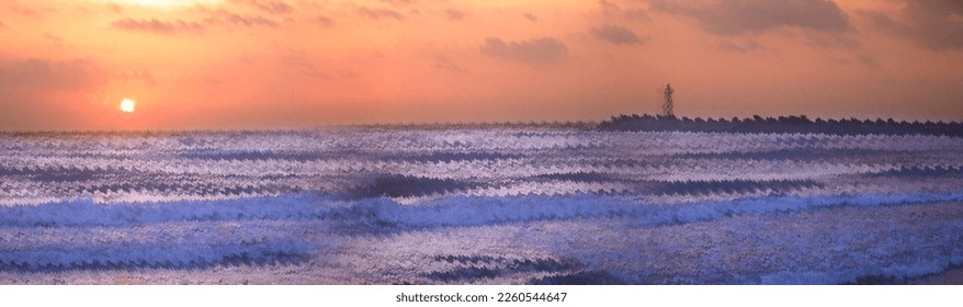RED DAWN AT THE LIGHTHOUSE