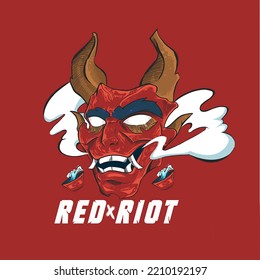 Red Devil Logo For Esport Game Team