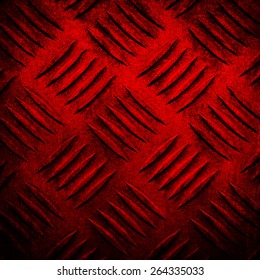 Red Diamond Plate Background