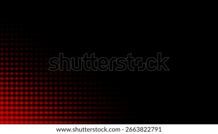 Red Dotted Gradient on Black Background with Depth and Modern Abstract Texture overlay