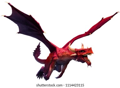 Red Dragon 3D Illustration