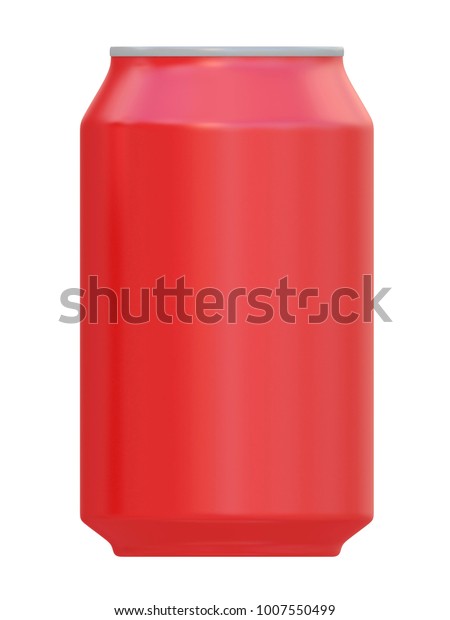 Red Drink Can Template Label Isolated Stock Illustration 1007550499 ...