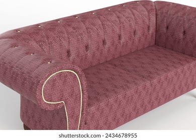 🔥Unleash the Red Elegance: Stunning 3D Render of Luxurious Sofa with Velvet Red Cloth Texture! 💥 Elevate Your Interior Design Game with this Eye-Catching Masterpiece! 💫 Perfect Blend of Comfort.