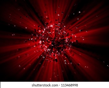 Red Explosion Background