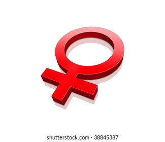 Female Symbol On Red Background Copy Stock Illustration 142445857 ...