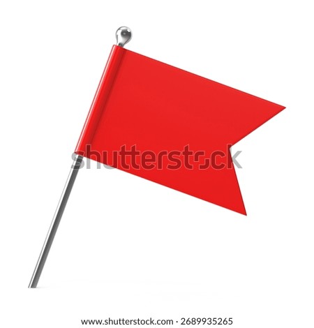 Red Flag Pin for Important Points and Markers