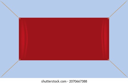 Red Flex Banner Rope And Effect