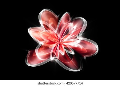 Red Flower Abstract