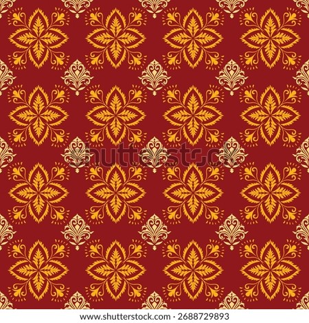 Red flower pattern Too beutiful
