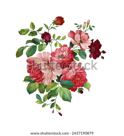 Red Follower Bench For Textile Digital Print Textile Design Fabric Print 