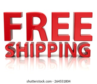Red Free Shipping Icon Stock Illustration 264551804 | Shutterstock