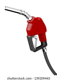 Red Gas Pump Dispenser Nozzle