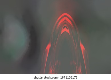Red ghost in fog background