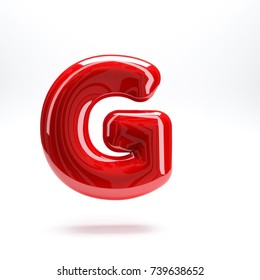 Red Glossy Letter G Round 3d Stock Illustration 739638652 | Shutterstock