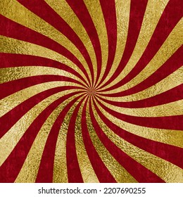 Red And Gold Swirl Pattern