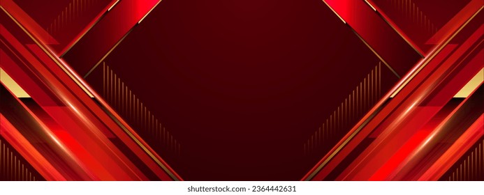 Red and Golden Background. Wedding invitation card with elegant and sophisticated design. Business conference banner with professional and modern look. Engagement invite card with romantic and  - Powered by Shutterstock