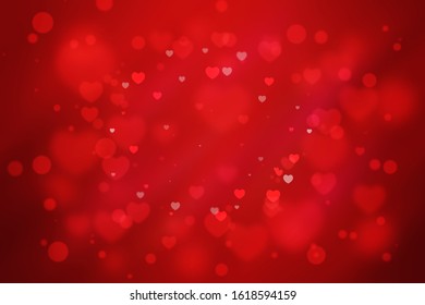 red gradient abstract background with stripes and heart shape for valentine