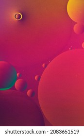 Red Gradient Background Abstract Oil Bubble Texture Wallpaper