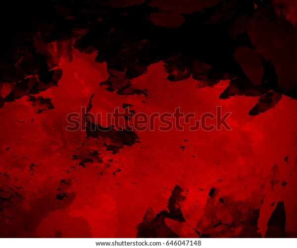 Red Graphic Watercolor Grunge Background Decoration Stock