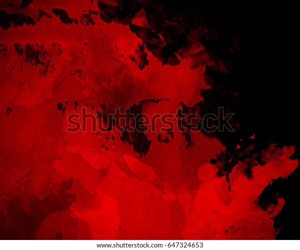 Red Graphic Watercolor Grunge Background Decoration Stock