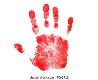 Red Handprint