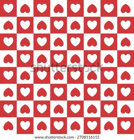 Red Heart Seamless Pattern Heart backgrounds and wallpapers