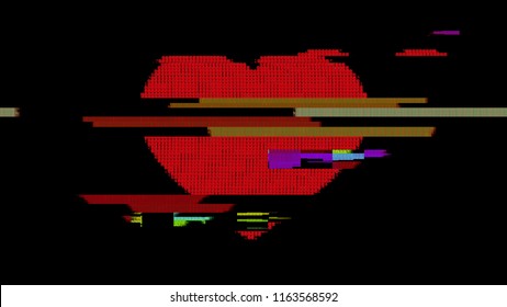 ascii character art heart