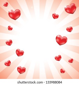Red Hearts background