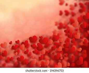 Red Hearts Background
