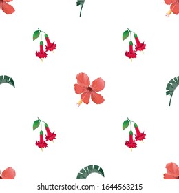 angels wallpaper images stock photos vectors shutterstock https www shutterstock com image illustration red hibiscus angel trumpet green palm 1644563215