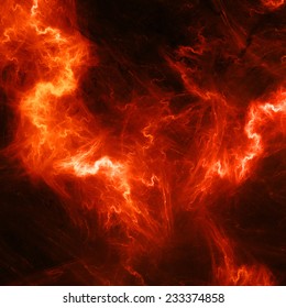 Red High Energy Lightening, Computer Generated Abstract Background