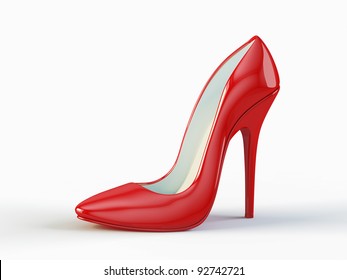 Red High Heel Shoe