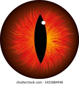 Red Iris Eye Ball Pupil Icon Stock Illustration 1431884948