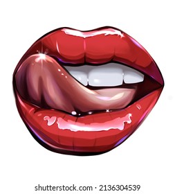 8,557 Red juicy lips Images, Stock Photos & Vectors | Shutterstock