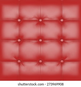 Red Leather Upholstery Background